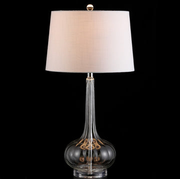 Bette 28.5" Glass Teardrop LED Table Lamp - JONATHAN Y